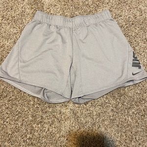 grey nike cotton shorts